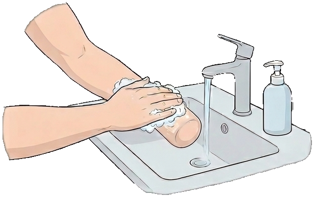 Lavage quotidien du moignon