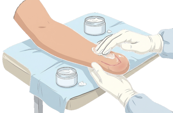 Massage de la cicatrice