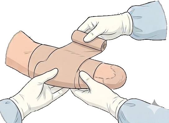 Renouvellement du bandage